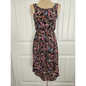 Mudd Vintage High Low Wrap Style Floral Dress Size S